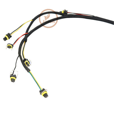 CAT E330C E330D E336D C9 engine wiring harness parts, excavator injector wire harness for CAT 419-0841 215-3249