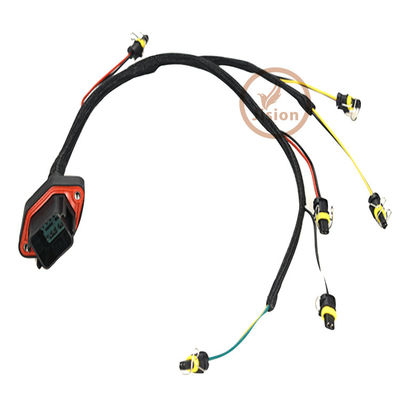 CAT E330C E330D E336D C9 engine wiring harness parts, excavator injector wire harness for CAT 419-0841 215-3249